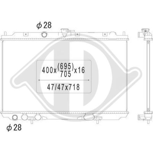 DIEDERICHS Radiator, engine cooling DIEDERICHS Climate