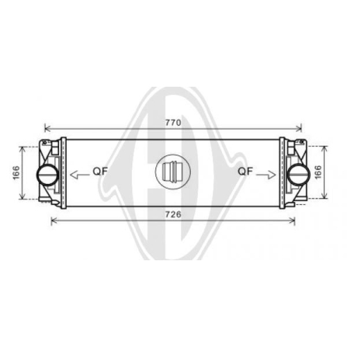 DIEDERICHS Intercooler, inlaatluchtkoeler DIEDERICHS Climate