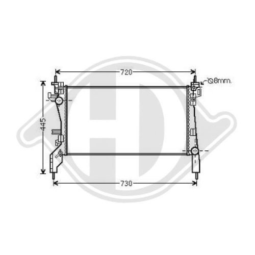 DIEDERICHS Radiator, engine cooling DIEDERICHS Climate