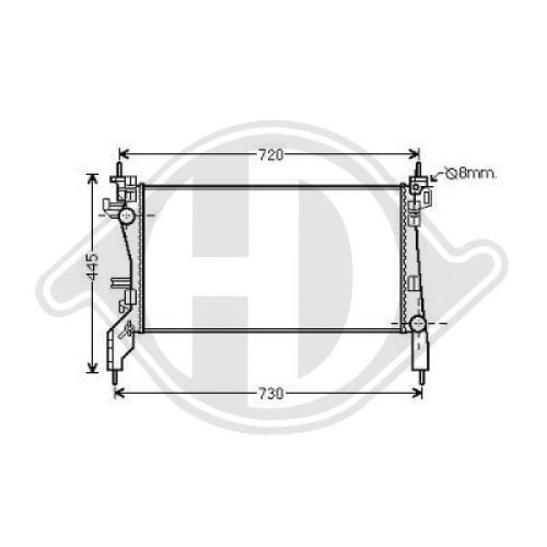 DIEDERICHS Radiateur, refroidissement du moteur DIEDERICHS Climate