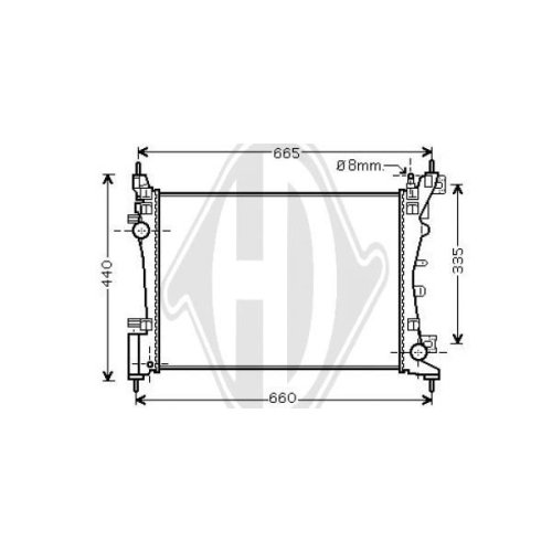 DIEDERICHS Radiator, engine cooling DIEDERICHS Climate