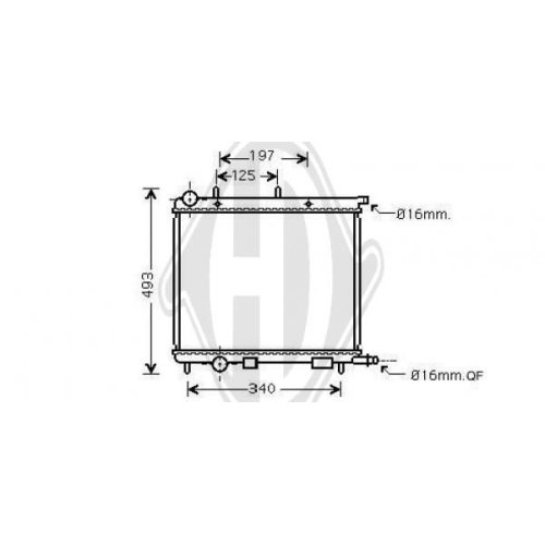 DIEDERICHS Radiator, engine cooling DIEDERICHS Climate