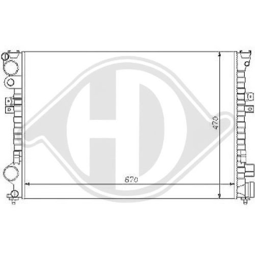 DIEDERICHS Radiator, engine cooling DIEDERICHS Climate