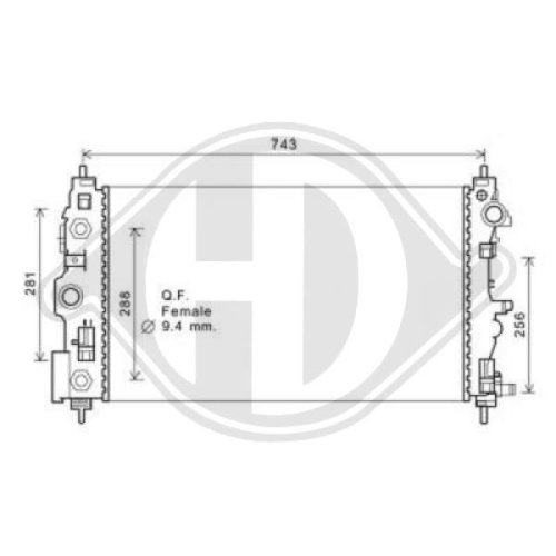 DIEDERICHS Radiator, engine cooling DIEDERICHS Climate