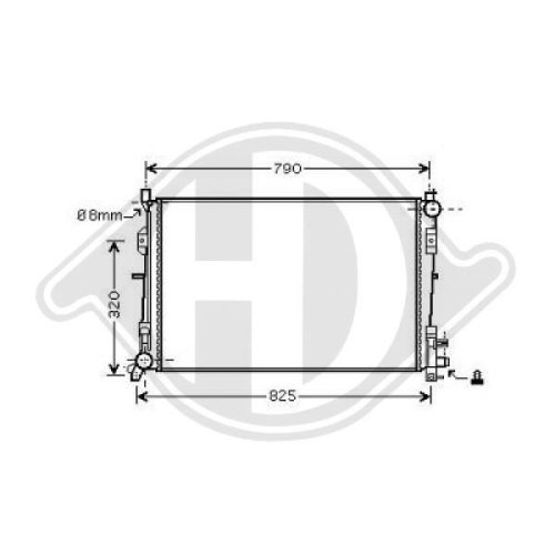 DIEDERICHS Radiator, engine cooling DIEDERICHS Climate