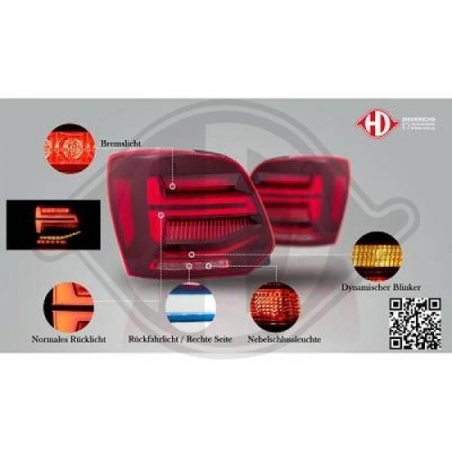 DIEDERICHS Zestaw lampy tylnej HD Tuning