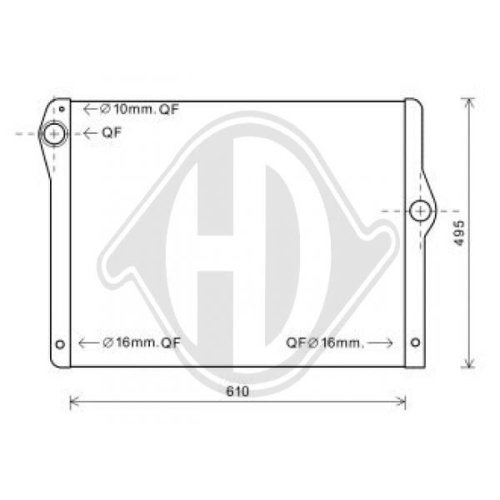 DIEDERICHS Radiator, engine cooling DIEDERICHS Climate
