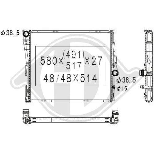 DIEDERICHS Radiator, engine cooling DIEDERICHS Climate