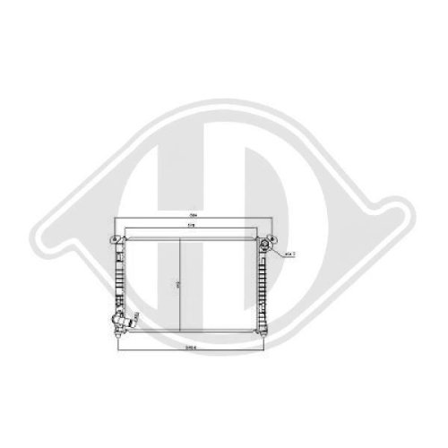 DIEDERICHS Radiateur, refroidissement du moteur DIEDERICHS Climate