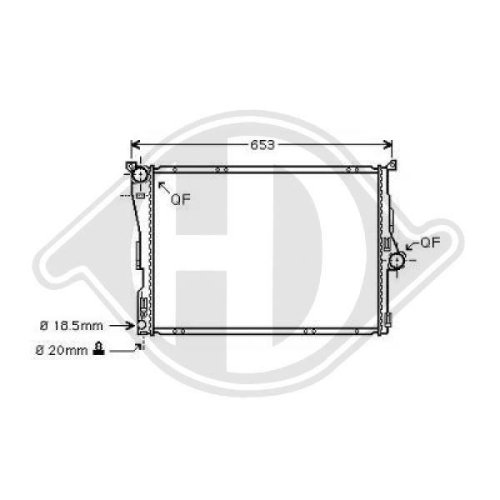 DIEDERICHS Radiateur, refroidissement du moteur DIEDERICHS Climate