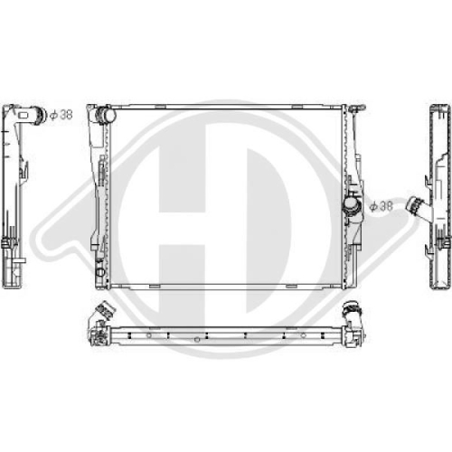 DIEDERICHS Radiator, engine cooling DIEDERICHS Climate