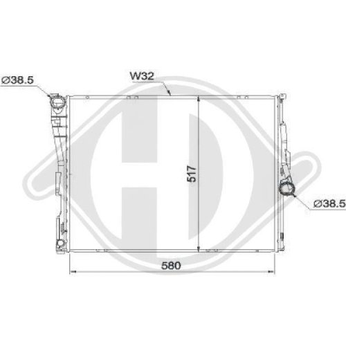 DIEDERICHS Radiateur, refroidissement du moteur DIEDERICHS Climate