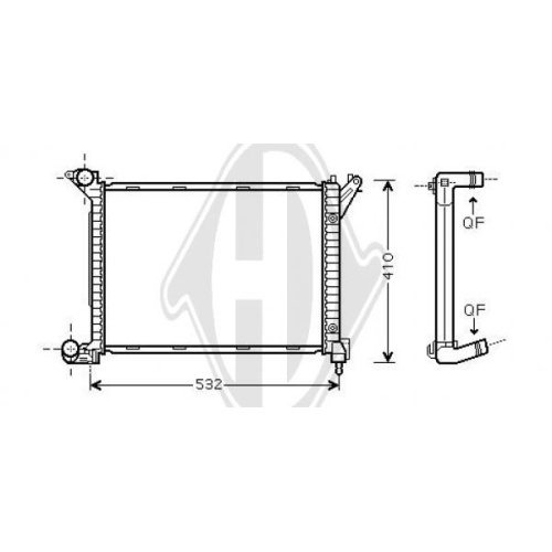 DIEDERICHS Radiator, engine cooling DIEDERICHS Climate