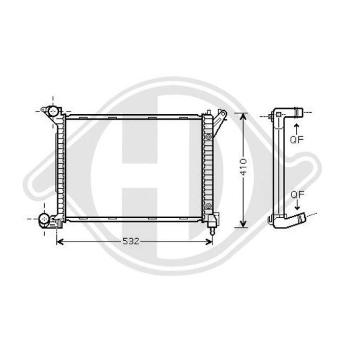 DIEDERICHS Radiador, refrigeración del motor DIEDERICHS Climate