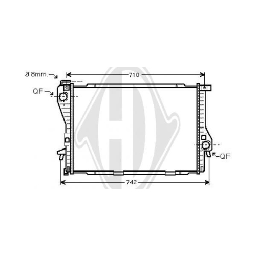 DIEDERICHS Radiator, engine cooling DIEDERICHS Climate