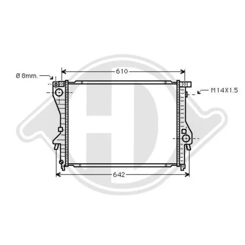 DIEDERICHS Radiateur, refroidissement du moteur DIEDERICHS Climate