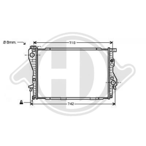 DIEDERICHS Radiator, engine cooling DIEDERICHS Climate
