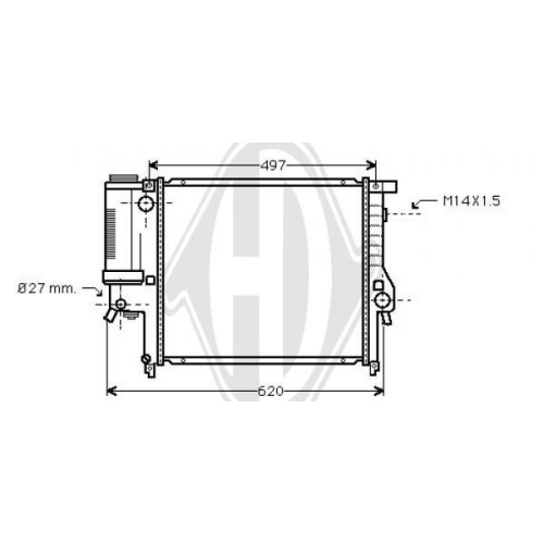 DIEDERICHS Radiator, engine cooling DIEDERICHS Climate
