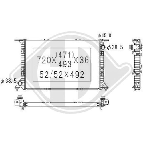 DIEDERICHS Radiator, engine cooling DIEDERICHS Climate