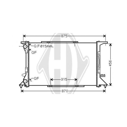DIEDERICHS Radiator, engine cooling DIEDERICHS Climate