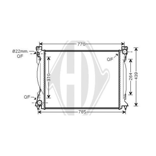 DIEDERICHS Radiator, engine cooling DIEDERICHS Climate