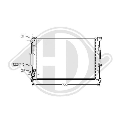 DIEDERICHS Radiateur, refroidissement du moteur DIEDERICHS Climate
