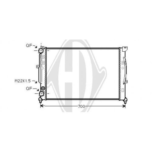 DIEDERICHS Радиатор, охлаждение двигателя DIEDERICHS Climate