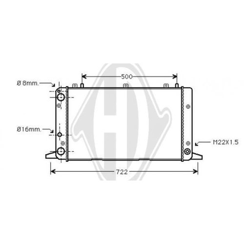DIEDERICHS Radiator, engine cooling DIEDERICHS Climate