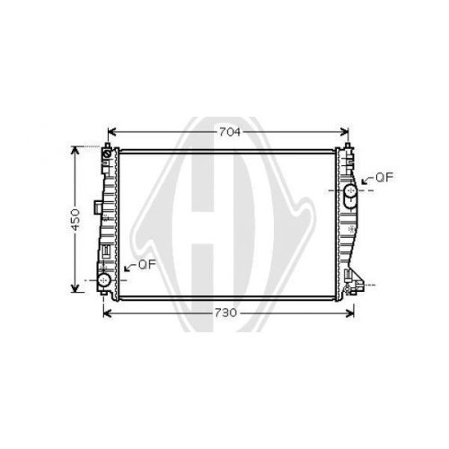 DIEDERICHS Radiateur, refroidissement du moteur DIEDERICHS Climate