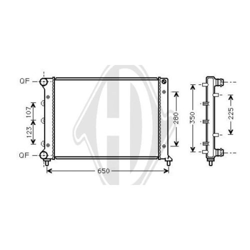 DIEDERICHS Radiator, engine cooling DIEDERICHS Climate