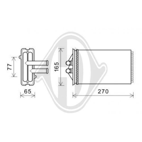 DIEDERICHS Permutador de calor, aquecimento do habitáculo DIEDERICHS Climate