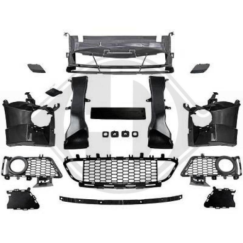 DIEDERICHS Grille de ventilation, pare-chocs HD Tuning