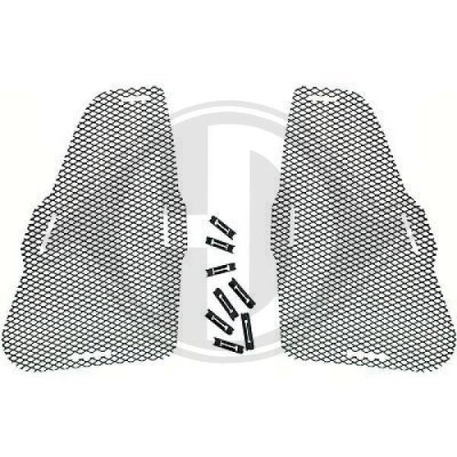 DIEDERICHS Grelha de ventilador, pára-choques HD Tuning