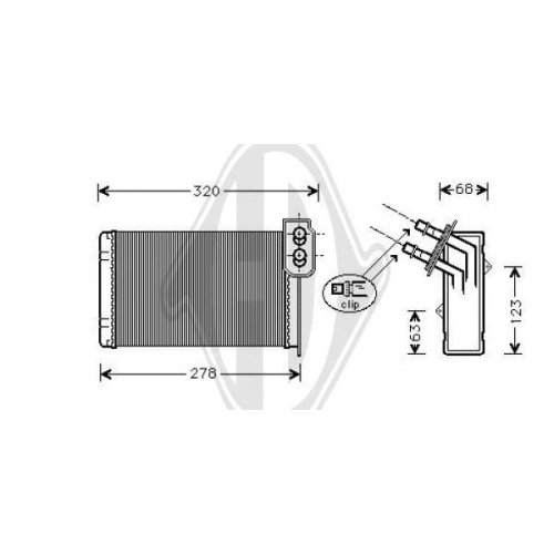 DIEDERICHS Теплообменник, отопление салона DIEDERICHS Climate