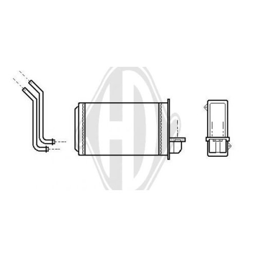 DIEDERICHS Heat Exchanger, interior heating DIEDERICHS Climate