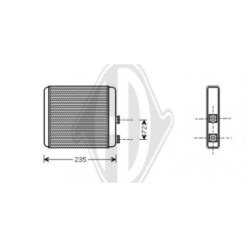 DIEDERICHS Heat Exchanger, interior heating DIEDERICHS Climate