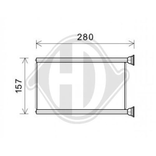 DIEDERICHS Heat Exchanger, interior heating DIEDERICHS Climate