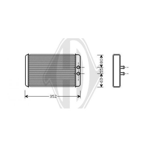 DIEDERICHS Heat Exchanger, interior heating DIEDERICHS Climate