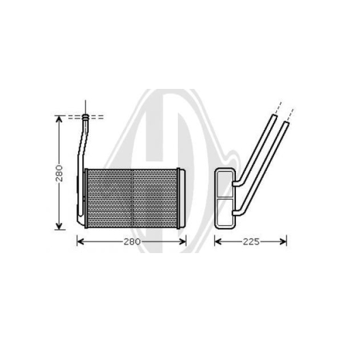 DIEDERICHS Heat Exchanger, interior heating DIEDERICHS Climate