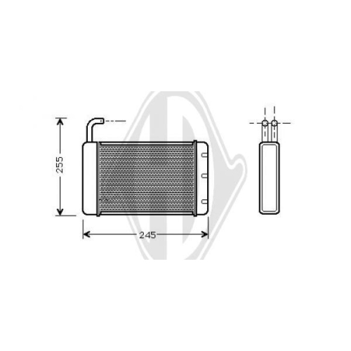 DIEDERICHS Heat Exchanger, interior heating DIEDERICHS Climate