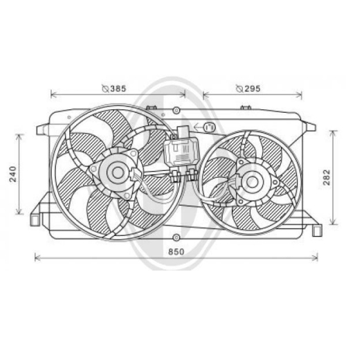 DIEDERICHS Lüfter, Motorkühlung DIEDERICHS Climate