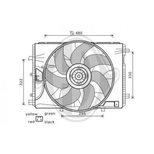DIEDERICHS Lüfter, Motorkühlung DIEDERICHS Climate