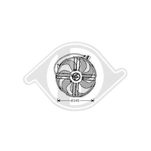 DIEDERICHS Ventilateur, refroidissement du moteur DIEDERICHS Climate