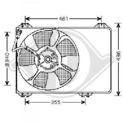 DIEDERICHS Fan, motor soğutması DIEDERICHS Climate