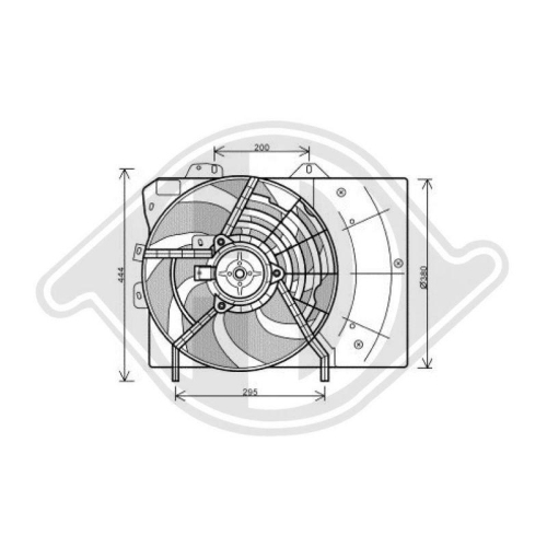 DIEDERICHS Ventilateur, refroidissement du moteur DIEDERICHS Climate DIEDERICHS Ventilateur, refroidissement du moteur DIEDERICHS Climate