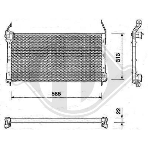 DIEDERICHS Condenser, air conditioning