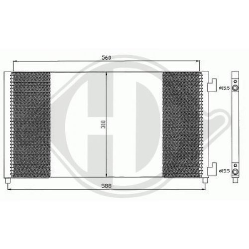 DIEDERICHS Condensor, airconditioning