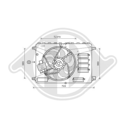 DIEDERICHS Fan, motor soğutması DIEDERICHS Climate