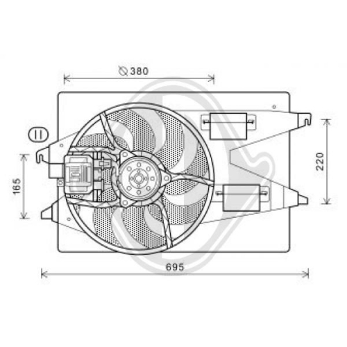 DIEDERICHS Lüfter, Motorkühlung DIEDERICHS Climate