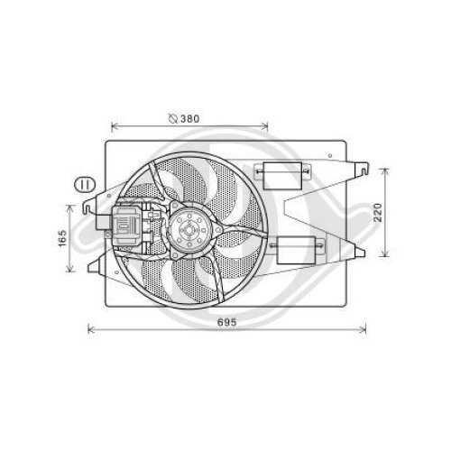 DIEDERICHS Fan, engine cooling DIEDERICHS Climate
